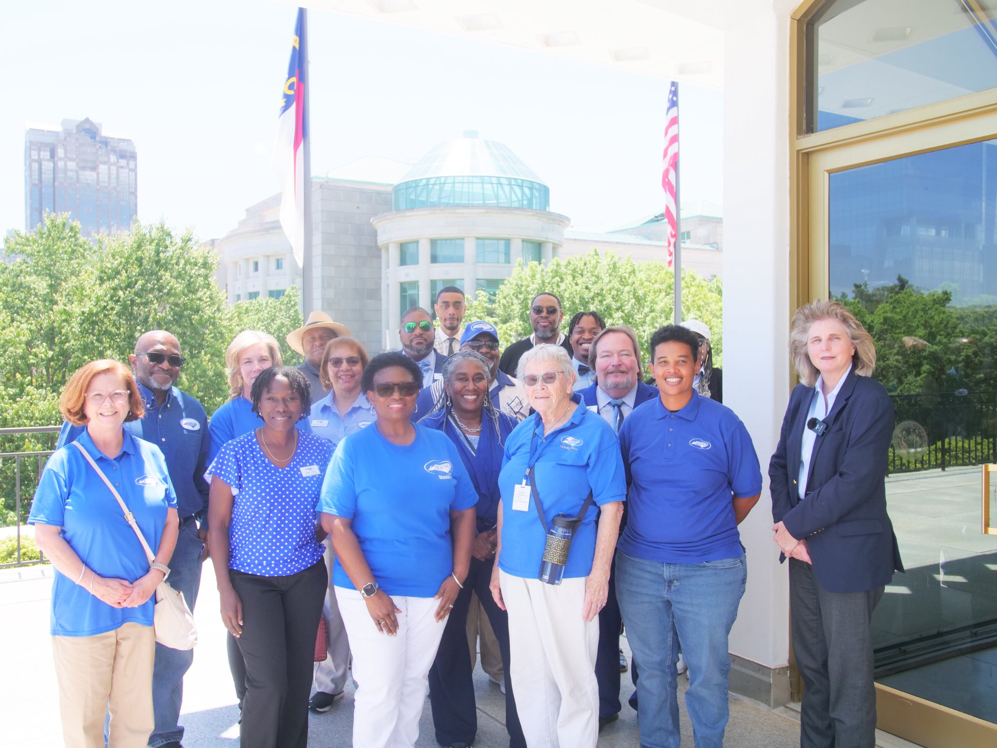 SEANC members gathered at the NC State Capitol for Lobby Day